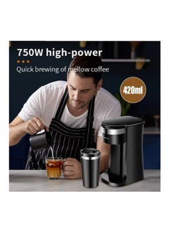 sokany American Sokani coffee machine 750 watt 420 ml black  - Image 2