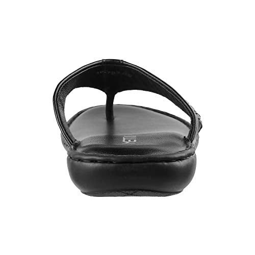 Metro Men Black Synthetic Leather Thong Slipper (16-793) - Image 4
