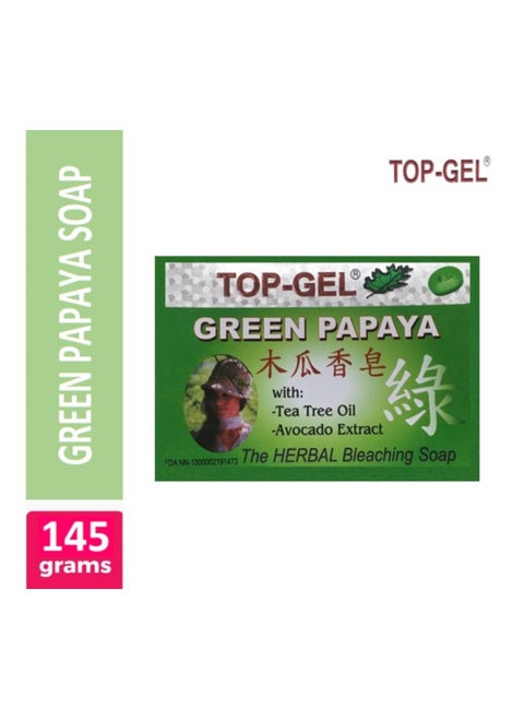 Top Gel Green Papaya Soap 145gm.