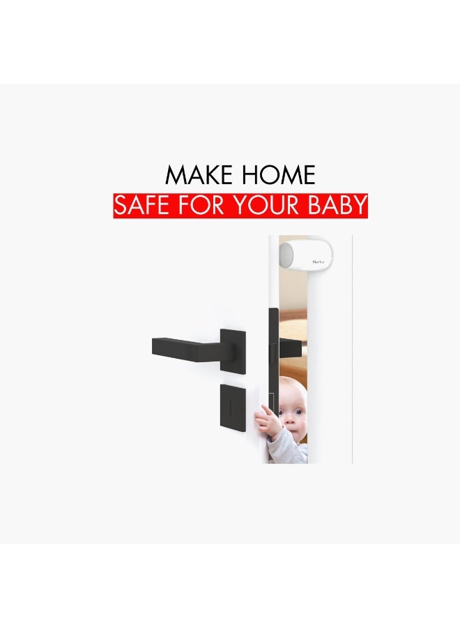 Nurtur Child Safety Revolving Door Stopper & Finger Pinch Protector White/Grey - Image 3