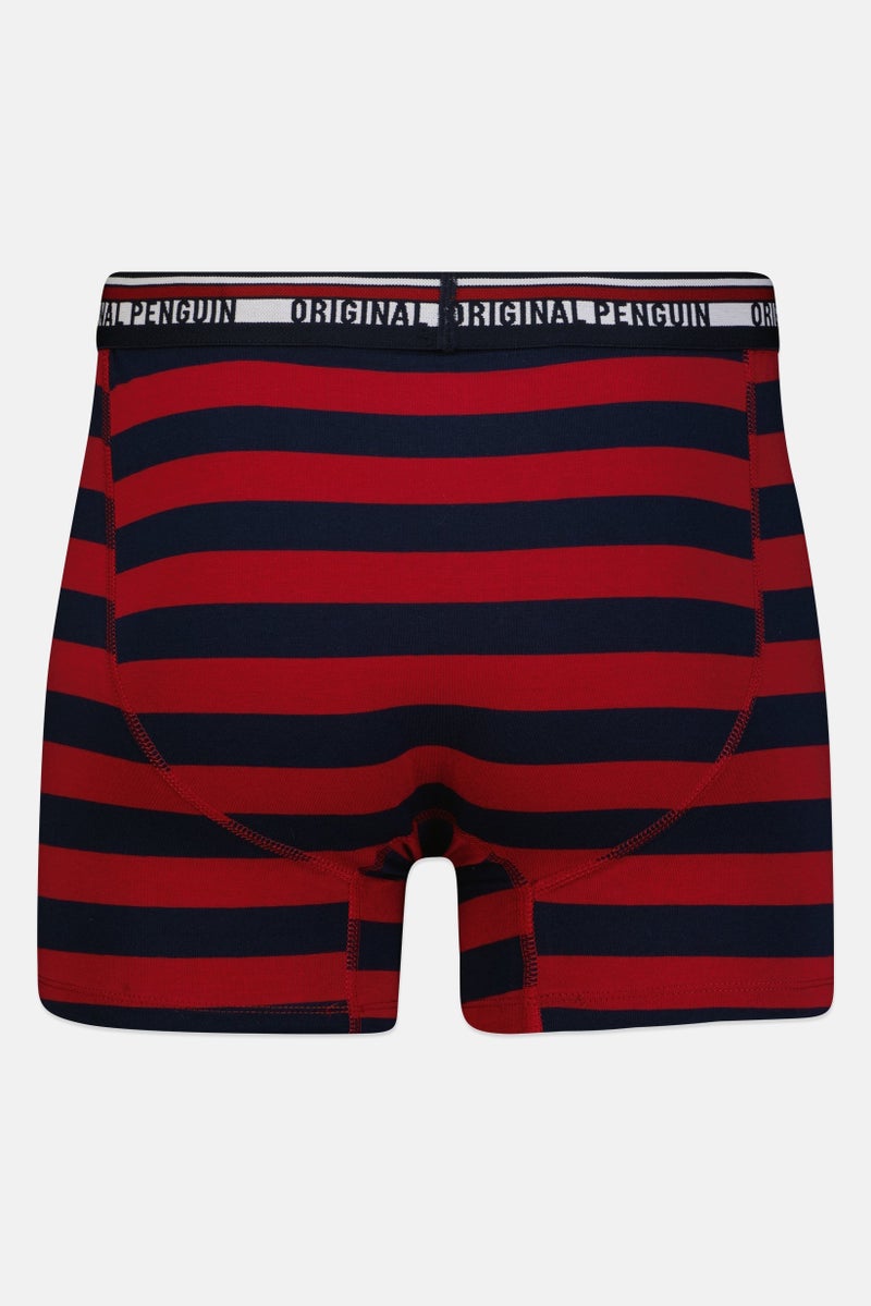 Original Penguin شورت بوكسر مخطط للرجال 2 قطعة، متعدد الألوان - Image 2