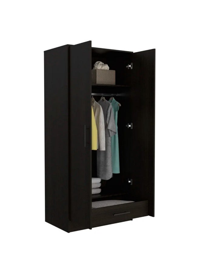 Homzmart Lamintec Wood Wardrobe 220×100×50 cm - White - Image 3