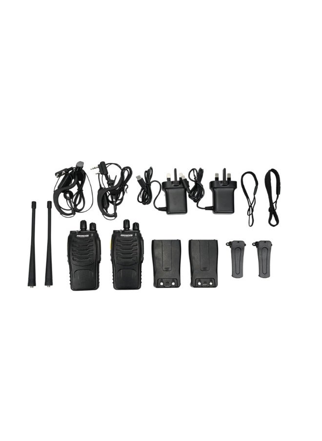 PROMAGE Promage Connect PC-WT710 Portable Radio Station Walkie - Talkies Twin Pack, Compact And Lightweight Design, 1500 mAh Battery, Hands-free, For Outdoor Activities And Industrial Communication  - Image 5