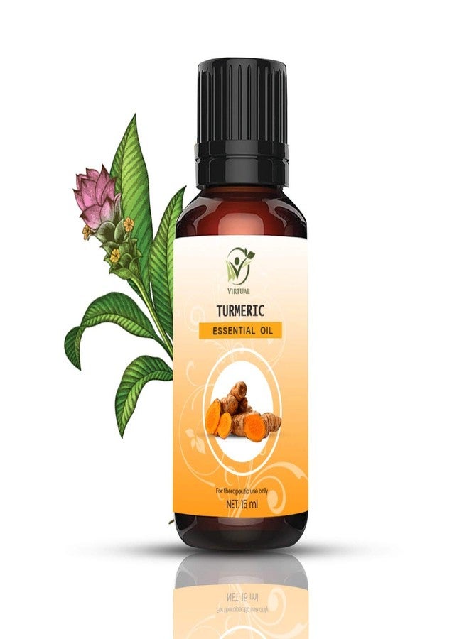 افتراضي زيت الكركم الطبيعي النقي 100% من Virtual، زيت أساسي لتفتيح البشرة، علاج حب الشباب، التصبغات، البقع الداكنة، زيت للوجه مناسب لفصل الصيف - Image 1