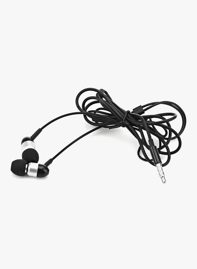 NIBEMINENT Wired In-Ear Headphones With Mic Silver/Black - Image 2