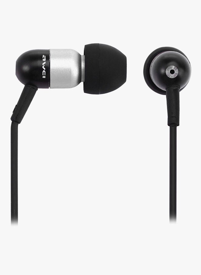 NIBEMINENT Wired In-Ear Headphones With Mic Silver/Black - Image 5