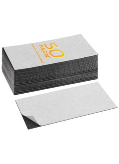 Yoseng Self Adhesive Business Card Magnets 50 Pack,Peel And Stick Self Adhesive Magnetic Backings,3.5 Inch X 2 Inch  - Image 1