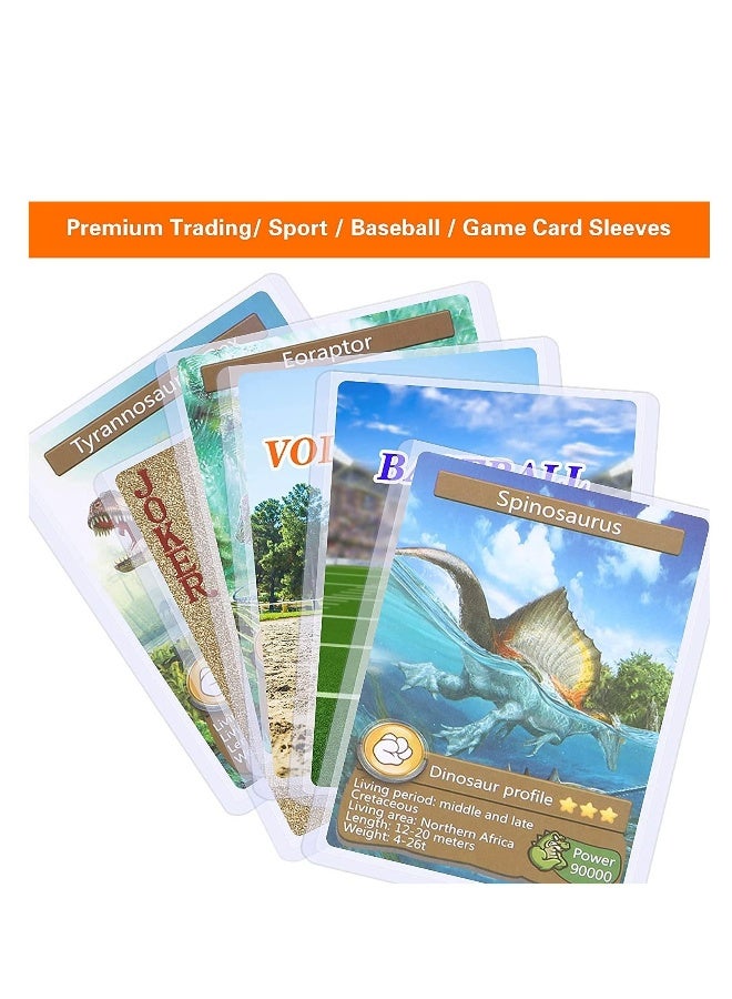 50PCS Card Sleeves Hard Plastic Card Sleeves for Baseball Card Protective Card Holder for Trading Cards,Sports Cards 3 x 4 Inch - Image 3
