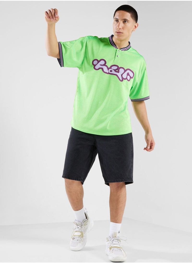 HUF - Henley Half T-Shirt - Image 1
