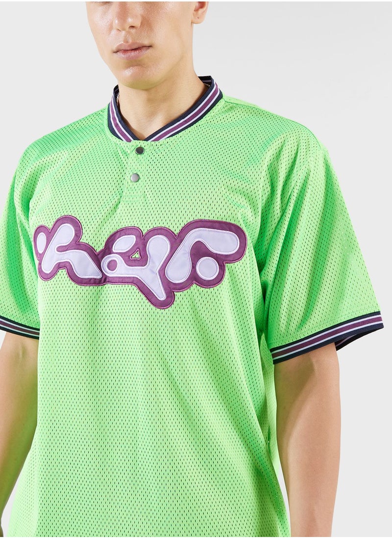 HUF - Henley Half T-Shirt - Image 1