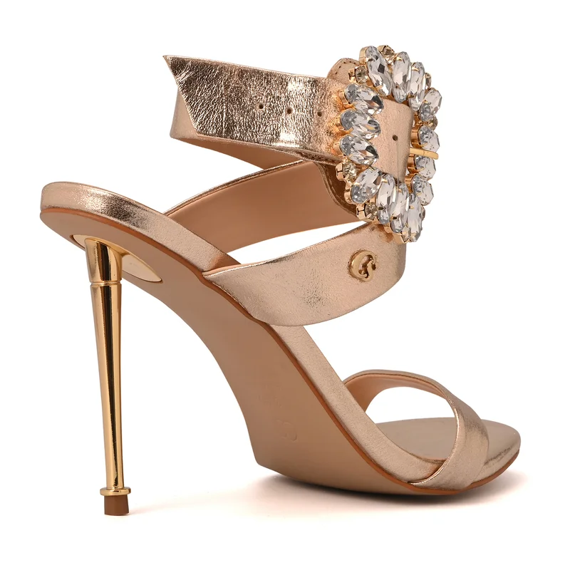 Carmen Steffens Golden Buckle Sandal