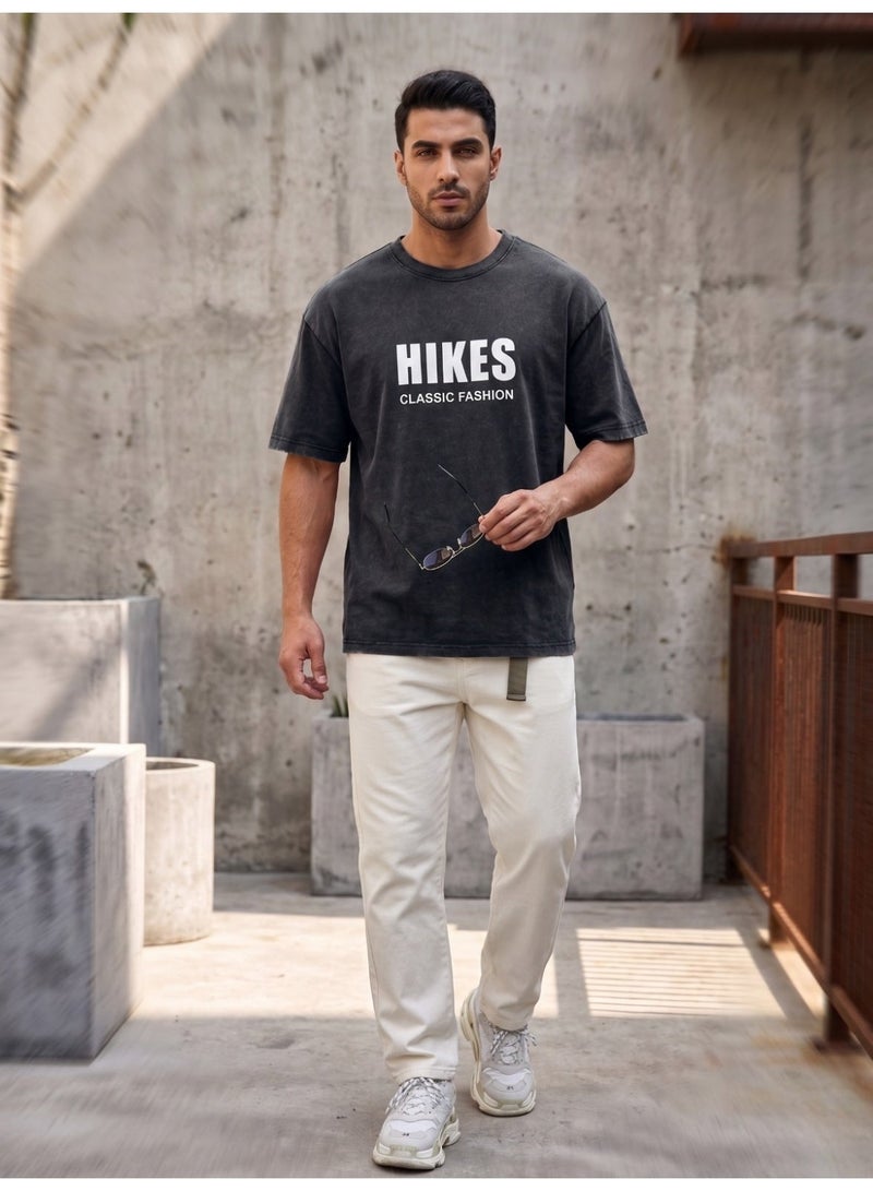 Hikes Men’s Premium T-Shirt – Soft Breathable Fabric, Relaxed Fit Casual For Daily Wear - Image 3