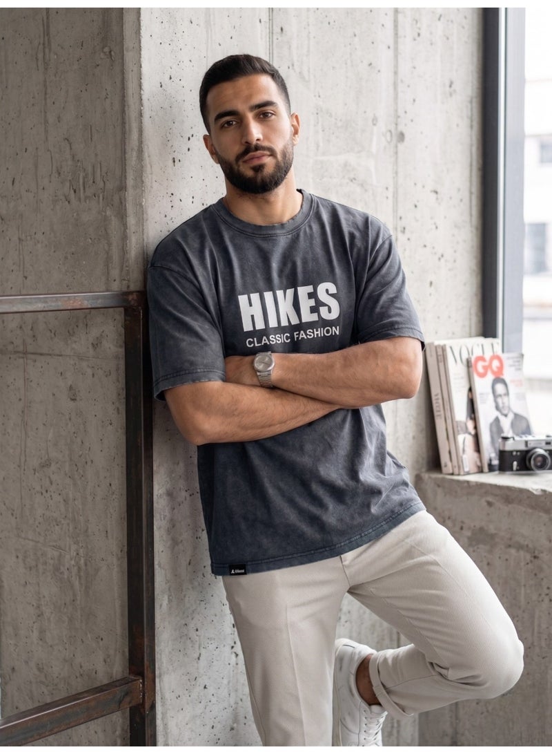 Hikes Men’s Premium T-Shirt – Soft Breathable Fabric, Relaxed Fit Casual For Daily Wear - Image 4