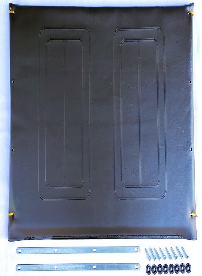 ForconMed 24 inch Wheelchair Back,Heavy-Duty Wheelchair Replacement Parts 24"x18",Vinyl Back Upholstery,Embossed,W/Hardware,Suitable for K7,Bariatric Sentra EC wheelchairs(1Ea,Black) - Image 1