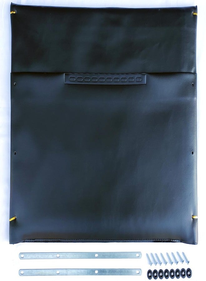 ForconMed 24 inch Wheelchair Back,Heavy-Duty Wheelchair Replacement Parts 24"x18",Vinyl Back Upholstery,Embossed,W/Hardware,Suitable for K7,Bariatric Sentra EC wheelchairs(1Ea,Black) - Image 2