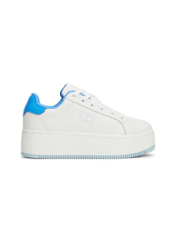 TOMMY JEANS Flatform Patent Lace Ups Sneakers