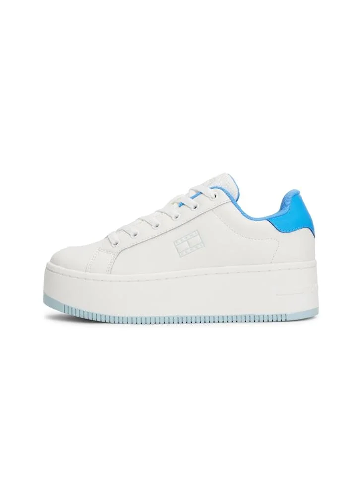 TOMMY JEANS Flatform Patent Lace Ups Sneakers