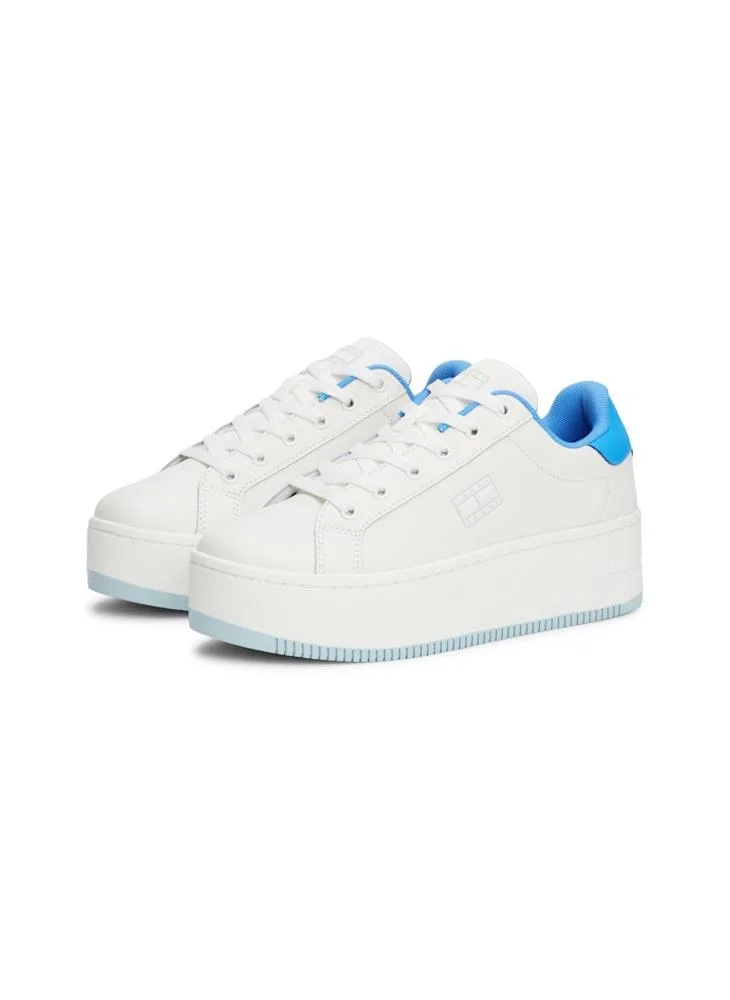 TOMMY JEANS Flatform Patent Lace Ups Sneakers