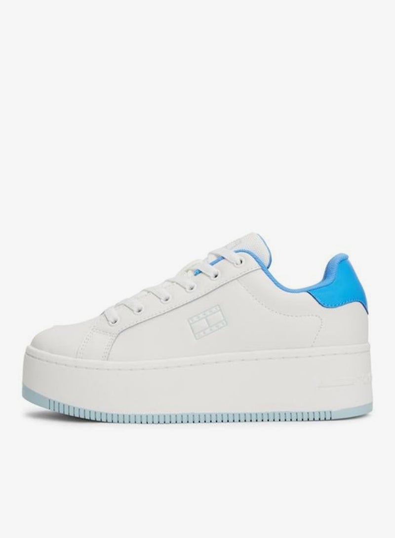 TOMMY JEANS Flatform Patent Lace Ups Sneakers - Image 2