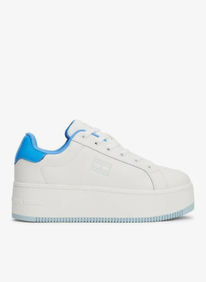 Flatform Patent Lace Ups Sneakers