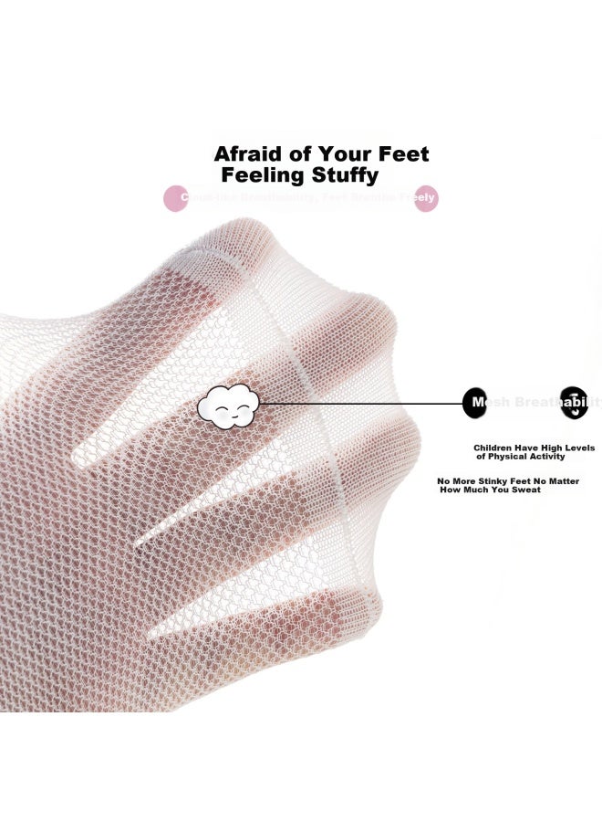 Cotton weapons Cotton Pure Cotton Children's Socks Boys And Girls Students Children 7a Grade Antibacterial And Odor-resistant Mid-tube Mesh Breathable Children's Socks - Image 2