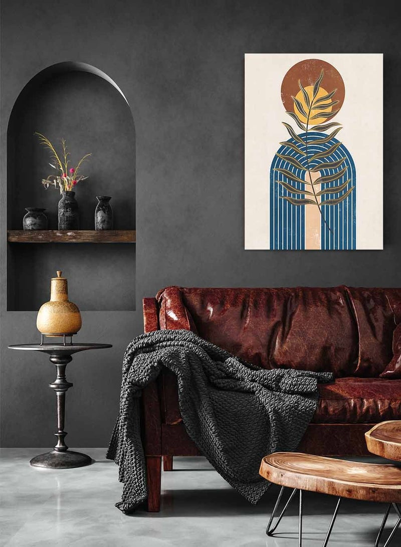 لوحة كانفاس على إطار خشبي، تصميم انماط هدسية، للمنزل، غرفة المعيشة، المكتب، الديكور - Image 3