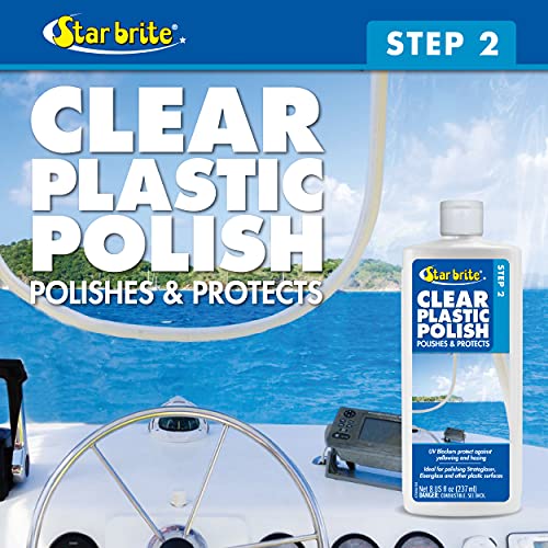STAR BRITE Clear Plastic Polish - Step 2 - Ultimate Restoration for Plastic, Acrylic & Polycarbonate Surfaces, UV Protection, Easy Application (087308) - Image 4