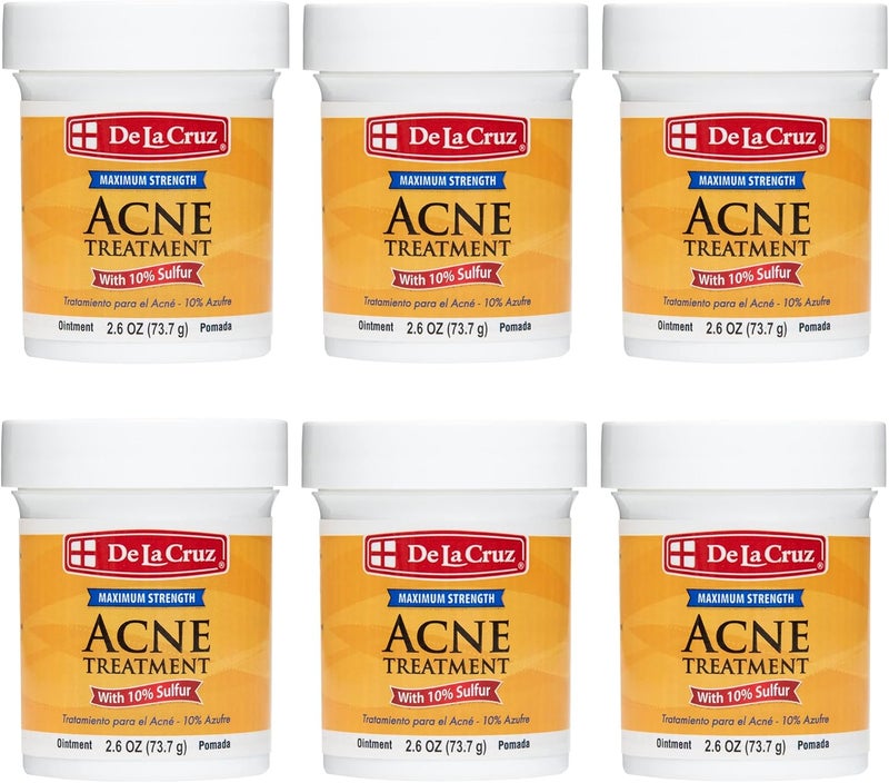 De La Cruz 10% Sulfur Ointment Acne Treatment (6 Pack) - Image 1
