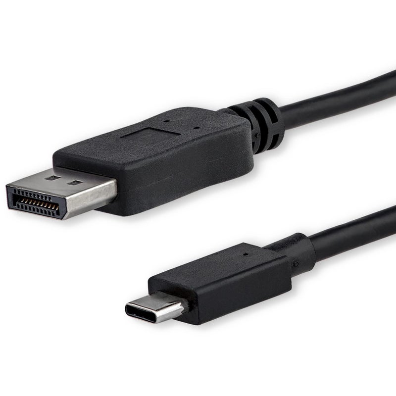 StarTech.com 3.3 ft (1 m) USB-C to DisplayPort Cable - USB Type-C to DP Video Adapter Cable - 4K 60Hz - Black - Image 3