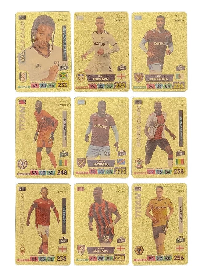 Star Figure Cards Deck Box World Cup Players Sticker Collection Pack Of 55 Stickers Gold Game Collection Cards - Image 3