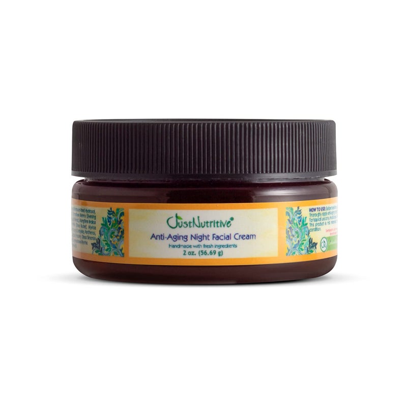 Just Nutritive Anti-Aging Night Facial Cream | Best Night Cream for Awesome Looking Skin | Anti Wrinkle Cream | Anti Aging Night Cream For Face | Anti Aging Skin Care 2oz - Image 1