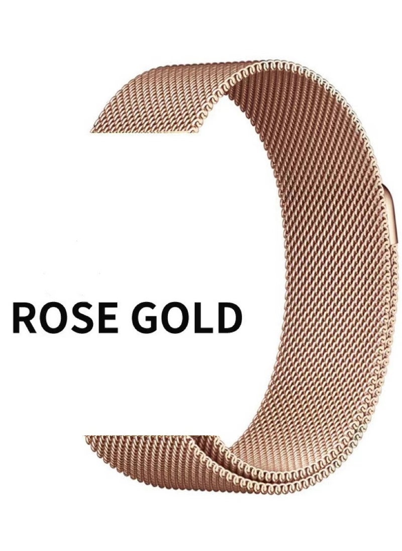 Generic - Stainless Steel  Loop Apple Watch Band 38mm/40mm/41mm, iWatch Magnetic Clasp Strap Replacement Band, Apple Watch Wrist Strap  for iwatch Series Ultra SE Series 9/8/7/6/5/4/3/2/1(Rose gold) - Image 1