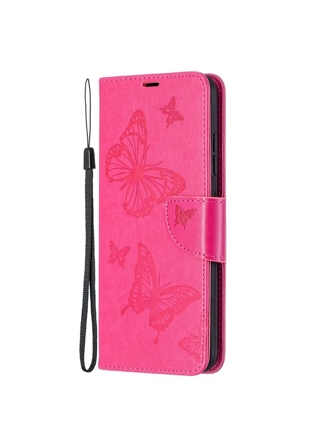 S-TOP Case For Nokia 1.4 Embossing Two Butterflies Pattern Horizontal Flip PU Leather Case with Holder & Card Slot & Wallet & Lanyard - Image 2