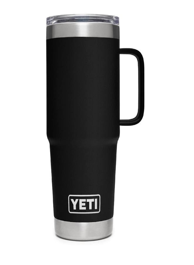 YETI Rambler 20 oz Travel Mug, Stainless Steel, Vacuum Insulated with Stronghold Lid, Black - Image 3