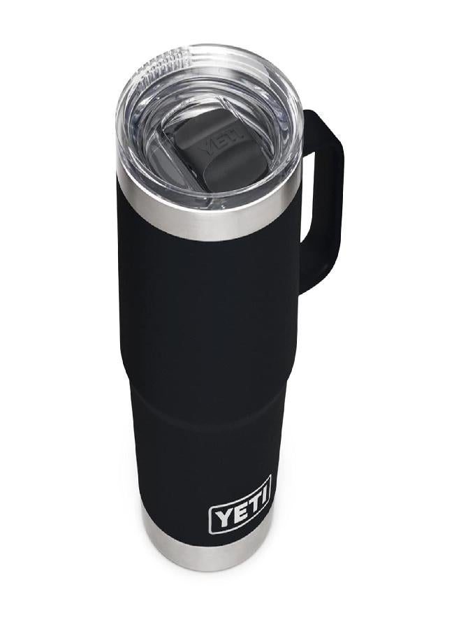 YETI Rambler 20 oz Travel Mug, Stainless Steel, Vacuum Insulated with Stronghold Lid, Black - Image 4