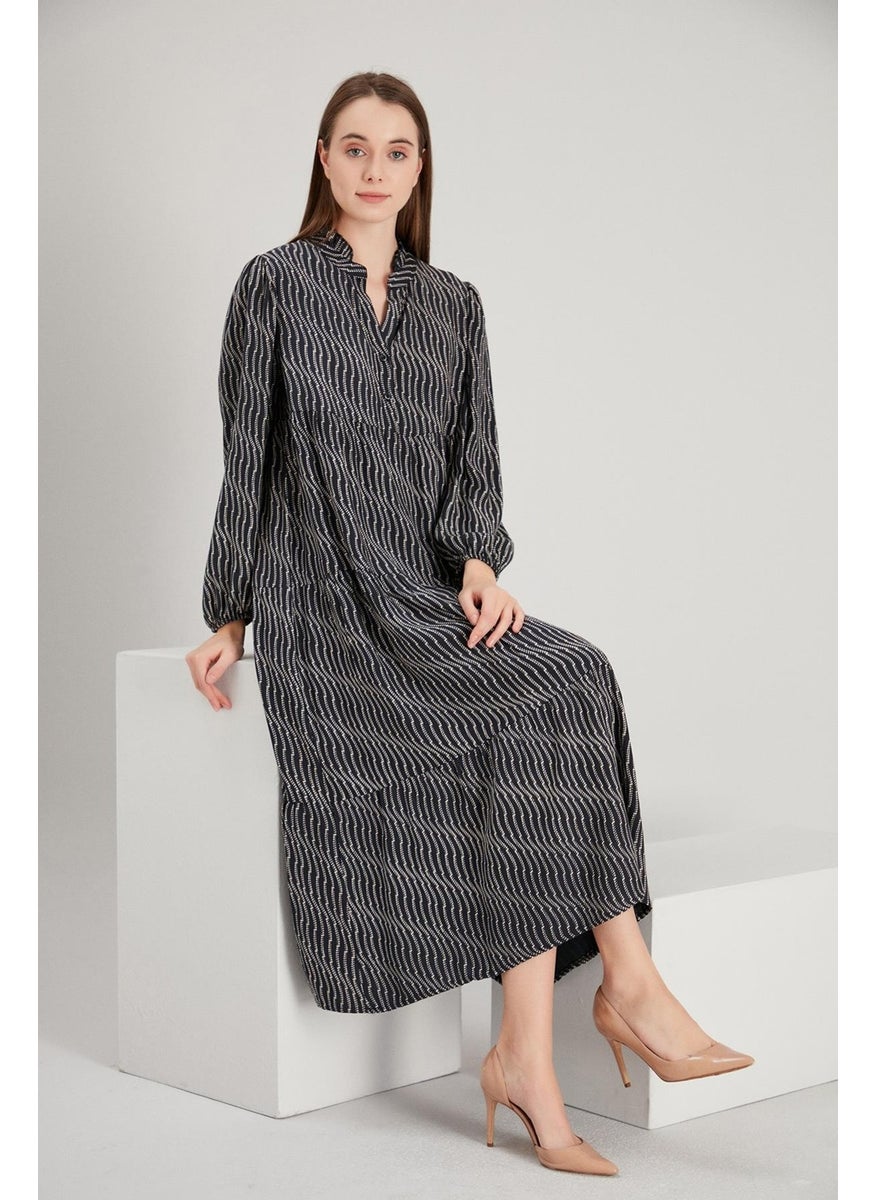 Alexander Gardi Collar Detailed Buttoned Dress (B21-701909)  - Image 2