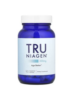TruNiagen Tru Niagen, Nicotinamide Riboside Chloride, 300 mg, 90 Vegetarian Capsules 