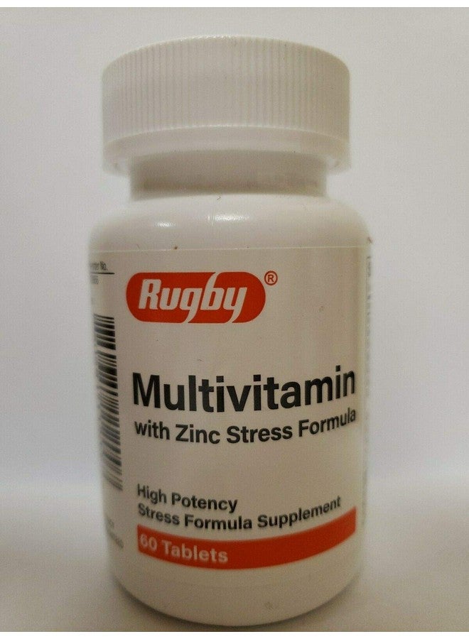Rugby Multivitamin With Zinc Stress Formula 60Ct Pack Of 1