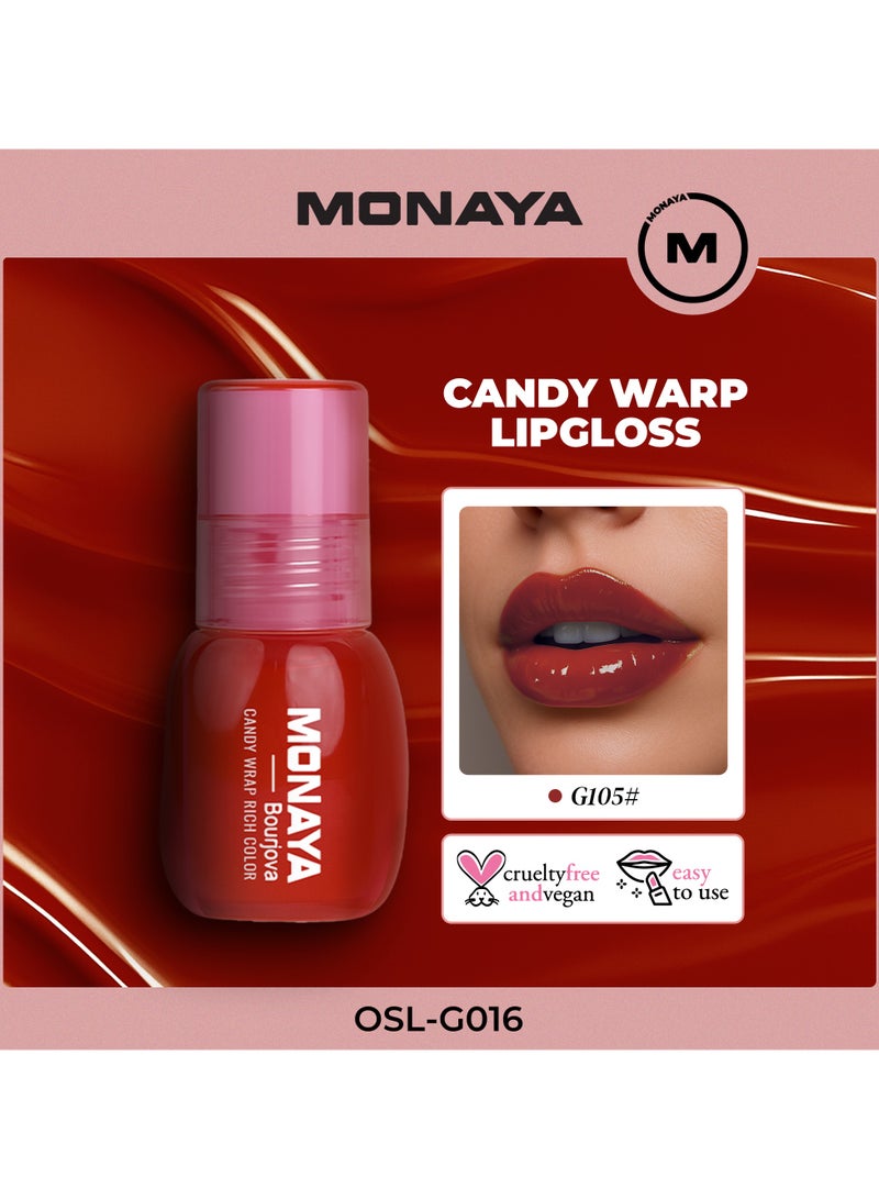 مونايا G016 ريتش كولور ليب تينت – لون ثابت لفترة طويلة، خفيف على الشفايف، ما بيلطّخش، مرطّب للشفايف، عناية للشفايف، مكياج خالي من القسوة على الحيوانات - Image 1