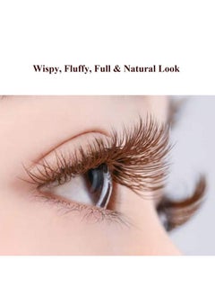 DAODER False Eyelashes Brown Colored Lashes Natural Look Cat Eye Wispy 15Mm Blonde Mink Lashes Soft Handmade Reusable Fake Eyelashes Pack 10 Pairs(Brown Lashes)  - Image 2