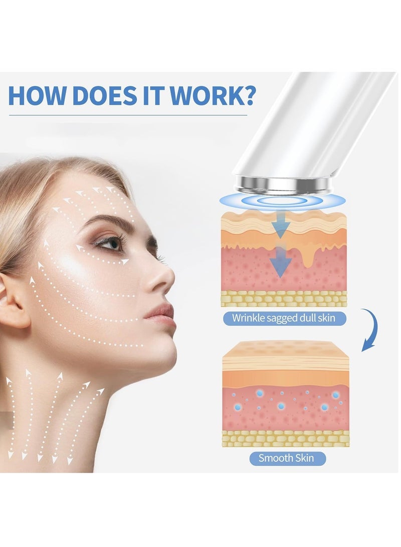 جهاز ميكروكرنت للوجه، مدلك للوجه، للاستخدام المنزلي آلة شد الجلد العلاج بالضوء للوجه والعين ورفع الرقبة 6 في 1 أداة للعناية بالبشرة - Image 4