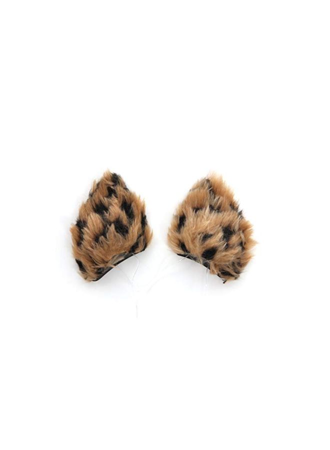 NIBEMINENT Cheetah Cat Costume Headband Ears And Tail - Image 2