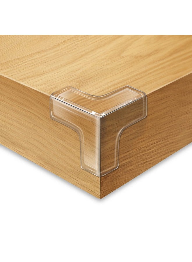 Gudui 14 Pack Clear Corner Protectors, T-Shaped Table Edge Guards, Baby Safety Bumpers, Furniture & Sharp Corner Proofing Covers - Image 1