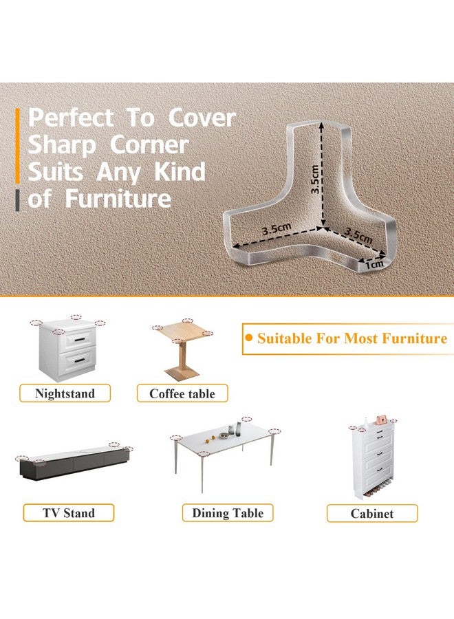 Gudui 14 Pack Clear Corner Protectors, T-Shaped Table Edge Guards, Baby Safety Bumpers, Furniture & Sharp Corner Proofing Covers - Image 3