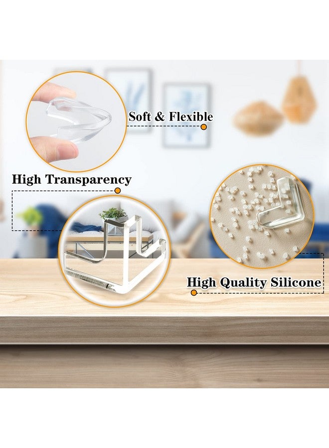 Gudui 14 Pack Clear Corner Protectors, T-Shaped Table Edge Guards, Baby Safety Bumpers, Furniture & Sharp Corner Proofing Covers - Image 4