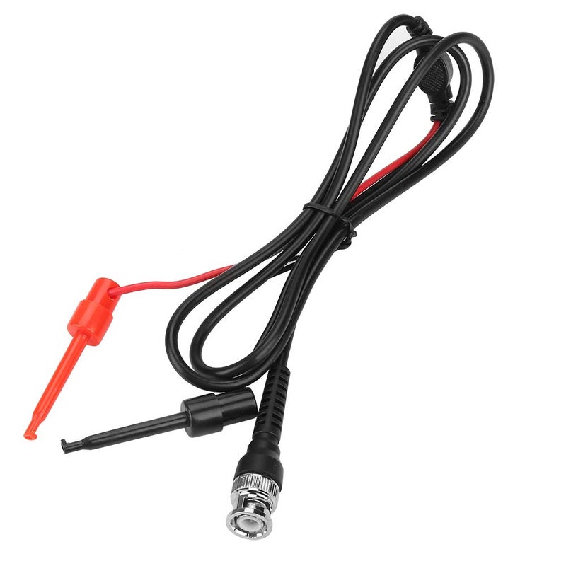 BNC to Dual Test Hook Oscilloscope Cable 43 3in Black Red High Stability Coaxial - Image 3