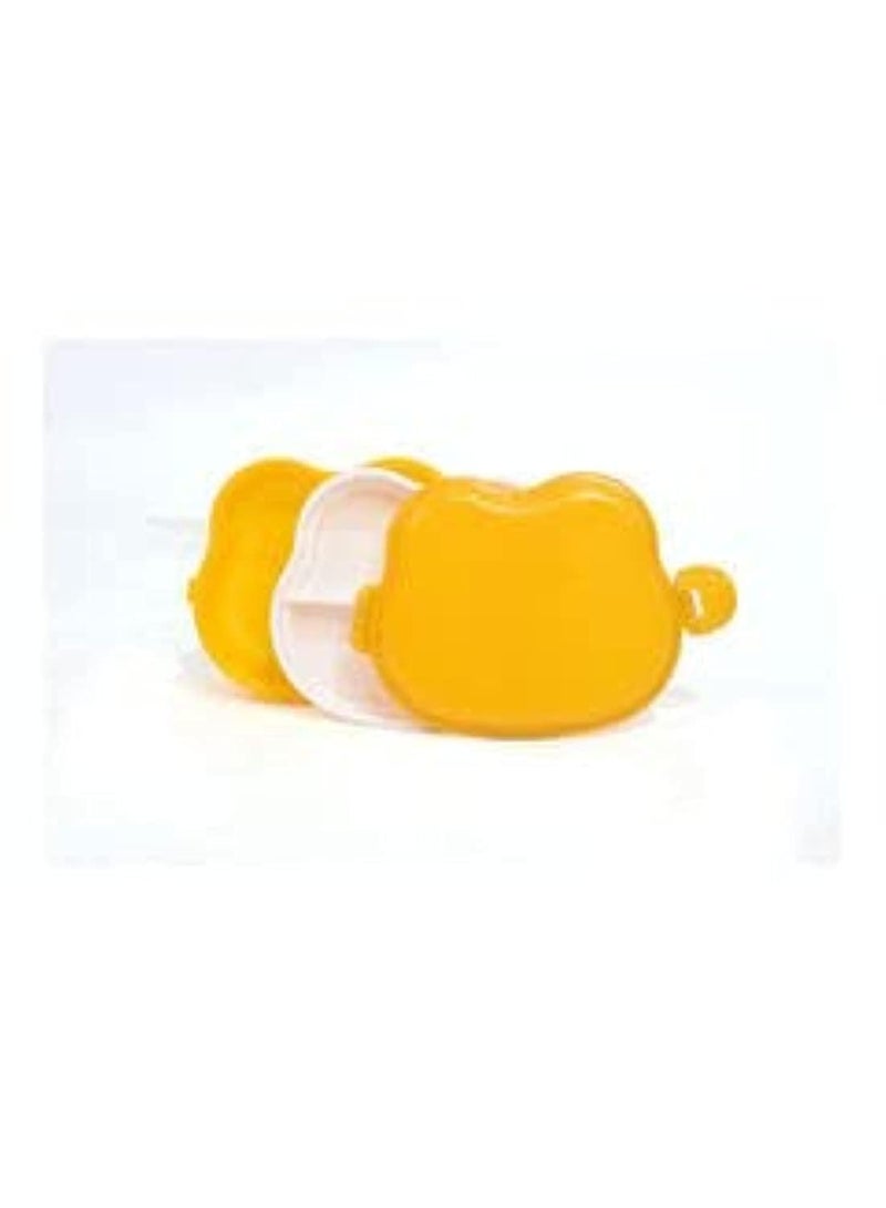 Nomix Lunch Box Apple Shape Yellow 1 Liter N-761-Y