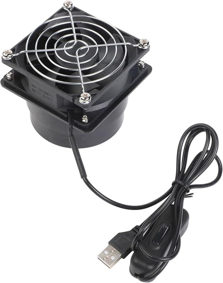 Small USB Range Hood Adjustable Speed Portable Fume Extractor Kitchen Ventilation Black - Image 5