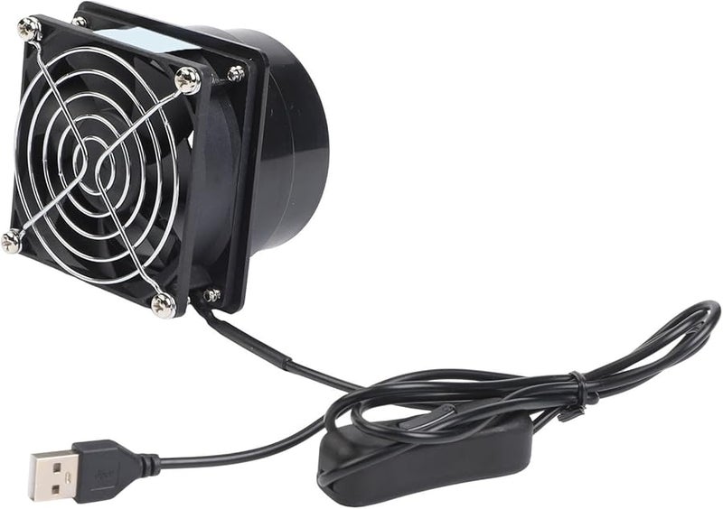 Small USB Range Hood Adjustable Speed Portable Fume Extractor Kitchen Ventilation Black - Image 4