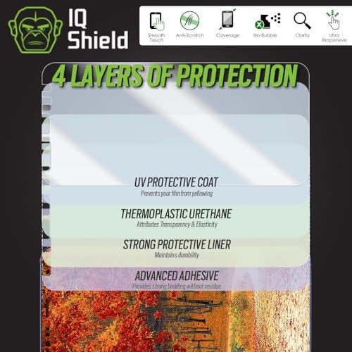 IQShield Screen Protector Compatible with Galaxy S9 Plus (2-Pack)(Case Friendly) Anti-Bubble Clear TPU Film - Image 2